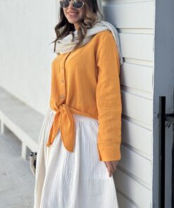 شومیز جلو گره ای افرا