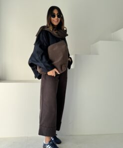 شلوار کتان پاکتی