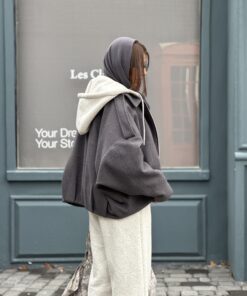 جکت فوتر زارا کلاهدار